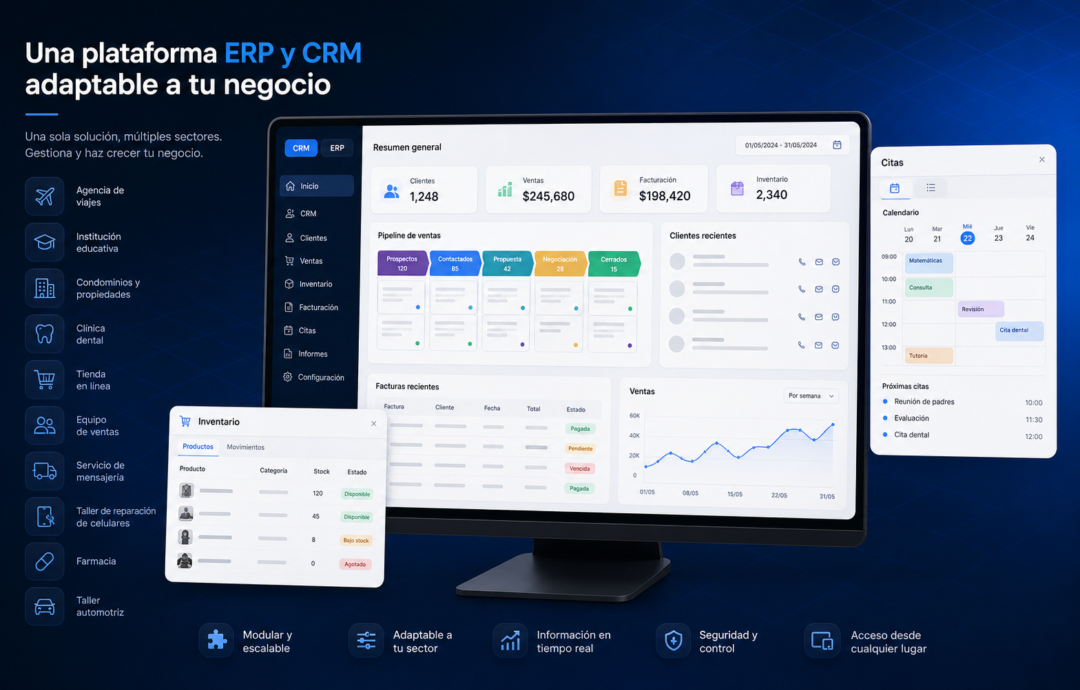 Proyecto ERP y CRM a medida para empresas desarrollado por MoveAsTiC